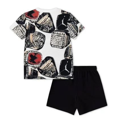 Спортивний костюм дитячий Air Jordan Mvp Ring Short Set White/Black 85D659-023