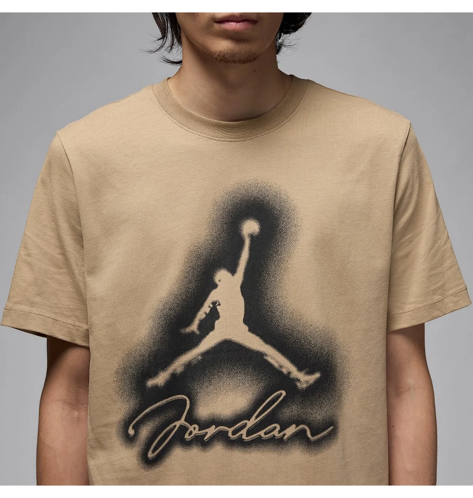 ᐉ Футболка мужская Air Jordan Flt Mvp Jm Hbr Ss Crew Beige HJ2330
