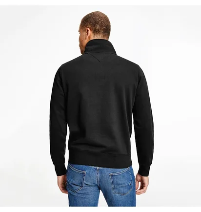 Кофта чоловіча Tommy Hilfiger Logo Quarter-Zip Black 78JB338-001