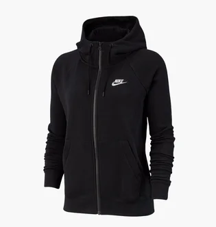 Толстовка жіноча Nike W NSW ESSNTL HOODIE FZ FLC Black BV4122-010