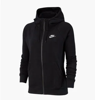 Толстовка женская Nike W NSW ESSNTL HOODIE FZ FLC Black BV4122-010