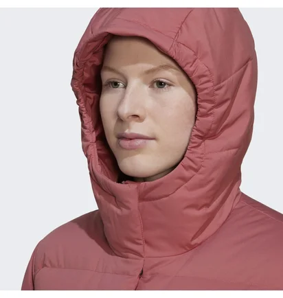 Пуховик жіночий Adidas Helionic Hooded Down Jacket Red Hg8745