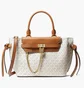 Сумка жіноча Michael Kors Hamilton Legacy Small Logo Belted Satchel Beige 30F1G9HS5B-VANILLA-ACORN-20573
