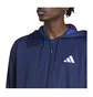 Толстовка мужская Adidas Train Essentials Seasonal Training Full-Zip Jacket Blue IB8139