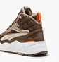 Кроссовки унисекс Puma Rs-X Hi Sneakers Brown 392718-08
