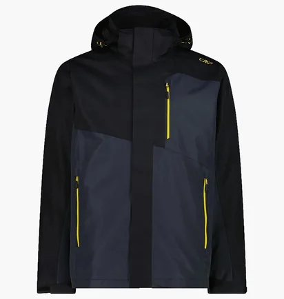 Куртка мужская CMP Jacket Zip Hood Detachable Inn Black/Grey 31Z1587D-04UU