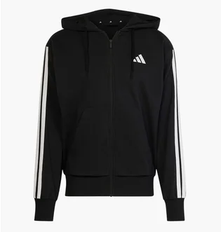Толстовка мужская Adidas Essentials 3-Stripes French Terry Black JD1877