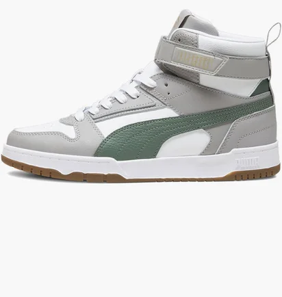 Кроссовки мужские Puma Rbd Game High Top Sneakers Grey/White 385839-17