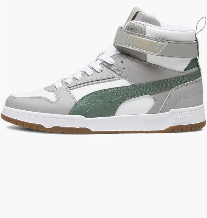 Кроссовки мужские Puma Rbd Game High Top Sneakers Grey/White 385839-17