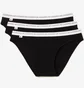 Трусики женские Lacoste Stretch Cotton Briefs (3 шт) Black 8F1338031