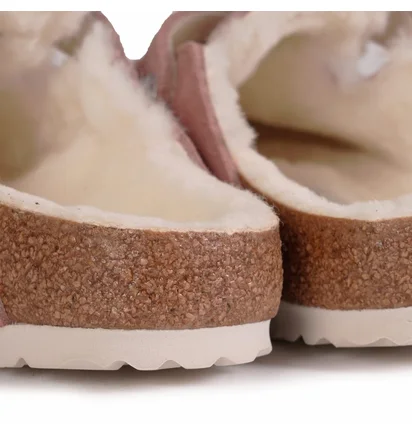 Тапочки женские Birkenstock Boston Shearling Pink 1023292