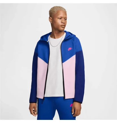 Толстовка мужская Nike Tech Fleece Blue/Pink FZ4709-480