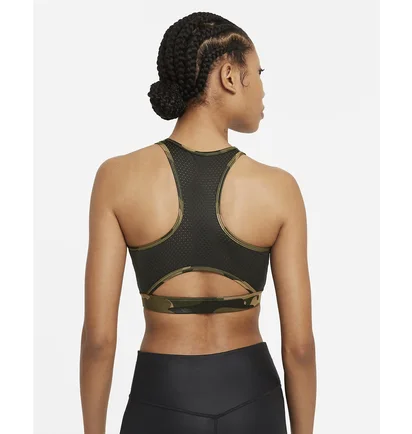 Топ жіночий Nike Womens Medium-Support 1-Piece Pad High-Neck Sports Bra Camo Dd1199-222