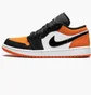 Кроссовки мужские Air Jordan 1 Low Black/Orange 553558-128