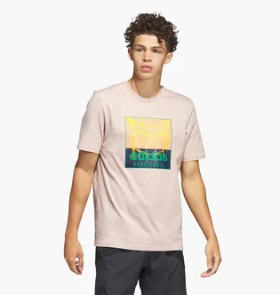 Футболка мужская Adidas Chain Net Basketball Graphic Tee Peach Ic1863