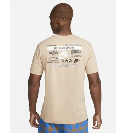 Футболка мужская Nike Sportswear Moving Company Short-Sleeve T-Shirt Beige Dz2845-200