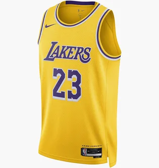 Майка мужская Nike Dri-Fit Nba Swingman Los Angeles Lakers Icon Edition 2022/23 Lebron James Yellow DN2009-733