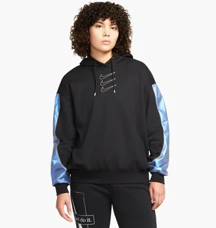 Худи женское Nike W Nsw Flc Gx Hoodie Opal Black/Blue DD5133-010