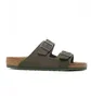 Сандалі чоловічі Birkenstock Arizona Syn Desert Dust Thyme Olive 1024550