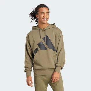 Худі чоловіче Adidas Essentials Big Logo French Terry Olive JE8892