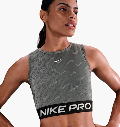 Майка женская Nike Pro Grey HQ5683-010