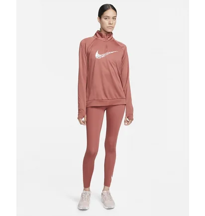 Легінси жіночі Nike Swoosh Run Peach DM7767-691
