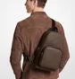 Сумка чоловіча Michael Kors Mens Cooper Logo Sling Pack Brown 37S1LCOY1B-BROWN-BLACK-47040