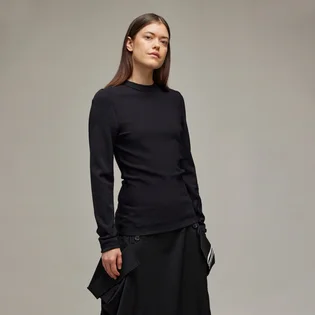 Лонгслів жіночий Adidas Y-3 Fitted 3-Stripes Long Sleeve Knit Black IW0063