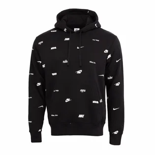 Худи мужское Nike Club Aop Po Hoody Black FB7434-010
