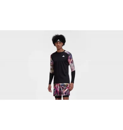 Лонгслив мужской Adidas Melbourne Tennis Heat.Rdy Long-Sleeve Top Black Ic0842