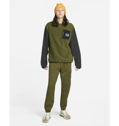 Свитшот мужской Nike M Nsw Spu Tf Polar Flc Crew Green Dq5104-326