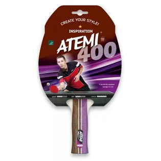 Ракетка для настільного тенісу Atemi 400A Black/Red 10038