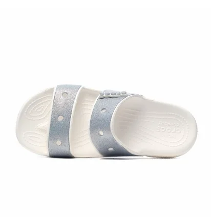 Тапочки жіночі CROCS Classic Glitter Ii Sandal Light Blue 207769-90H