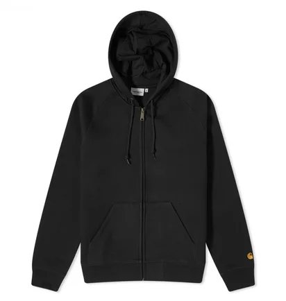 Толстовка мужская Carhartt Hooded Chase Jacket Black I033664-00FXX