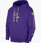 Худи мужское Nike Los Angeles Lakers Standard Issue Courtside Dri-Fit Nba Hoodie Violet FD8594-504