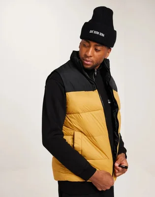 Жилетка мужская Jack & Jones Etoby Bodywarmer Collar Yellow/Black 12235861