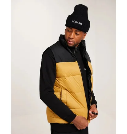 Жилетка мужская Jack & Jones Etoby Bodywarmer Collar Yellow/Black 12235861
