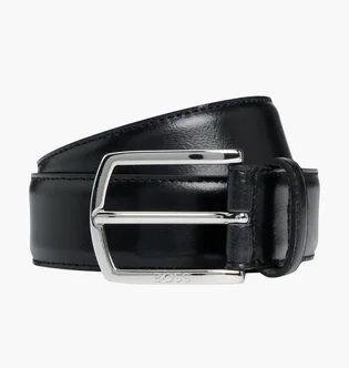 Ремень мужской Boss Claus-Tx-St Leather Belt Black 50529626-001