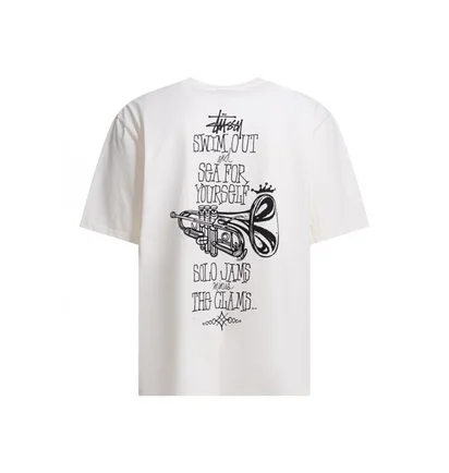 Футболка мужская Stussy Pigment Dyed Swim Out White 1905167-1002
