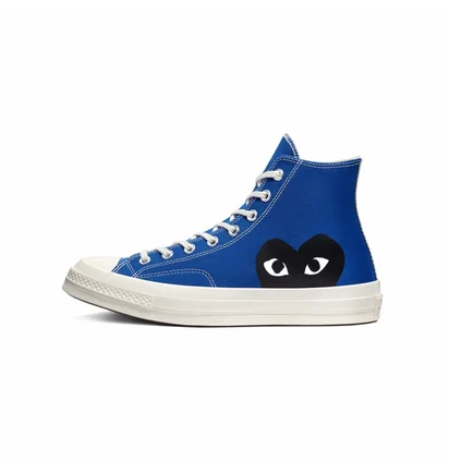 Кеды мужские Comme des Garcons Play X Chuck 70 Hi Shoes Blue 171846C
