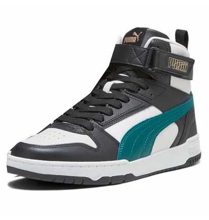Кроссовки мужские Puma Rbd Game High Top Sneakers Black/White 385839-19
