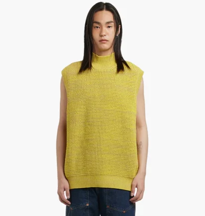 Жилетка жіноча Cav Empt Rib Ziggurat Yellow CES23KN03