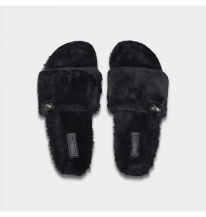 Тапочки женские Puma Leadcat 2.0 Fluff Slide Sandals Black 385803-01
