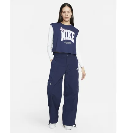Штани жіночі Nike Sportswear Oversized High-Waisted Woven Cargo Pants Blue FJ4934-451