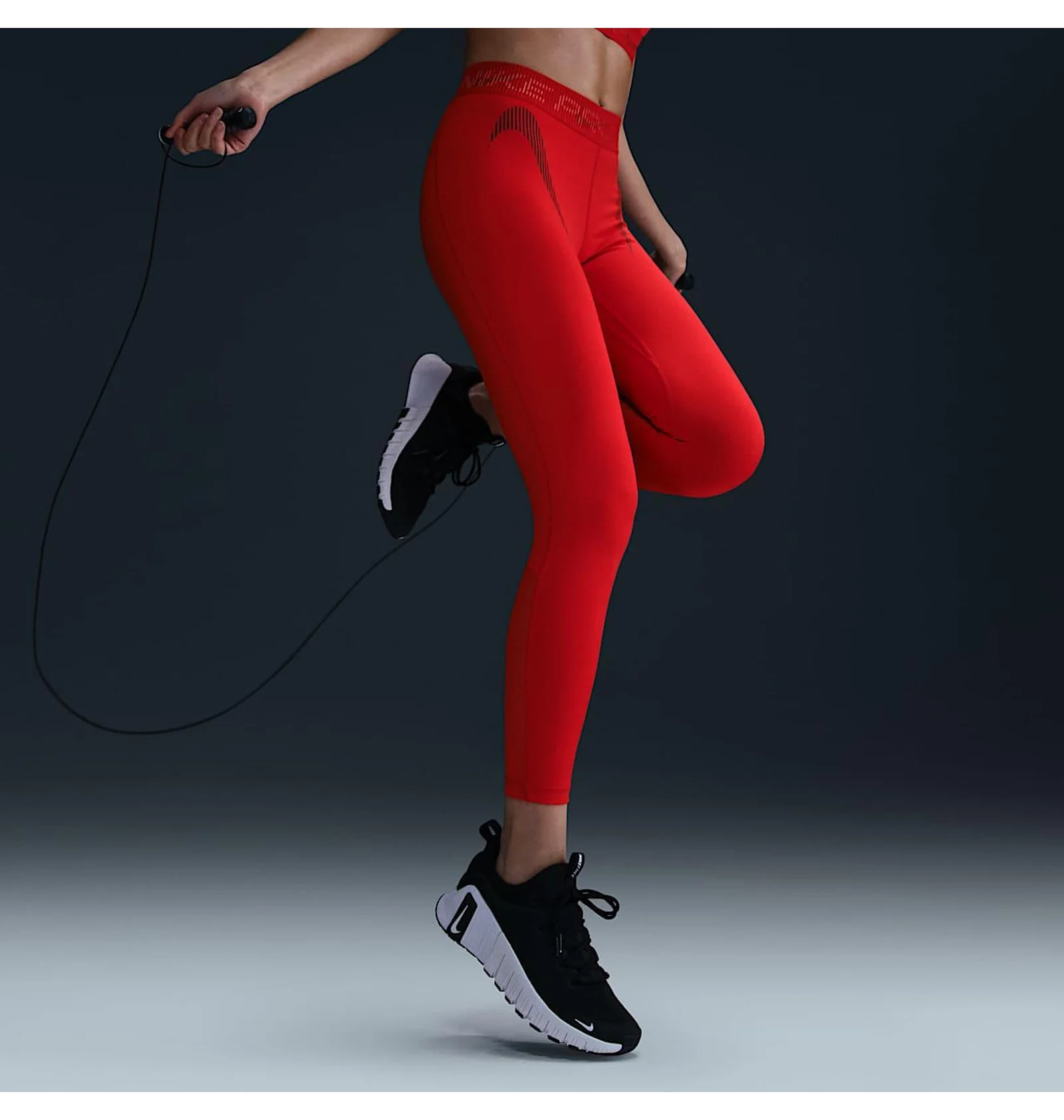 ᐉ Леггинсы женские Nike Pro Dri-Fit Mid-Rise 7/8 Tight Grx Red