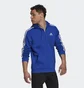 Толстовка мужская Adidas Essentials Fleece 3-Stripes Full-Zip Hoodie Blue H12181