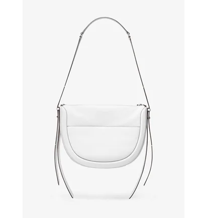 Сумка женская Michael Kors Jagger Large Pebbled Leather Messenger Bag White 30S0S1JM9L-OPTIC-WHITE-8448