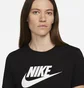 Футболка женская Nike Essential Icon Futura Tee Black Dx7906-010