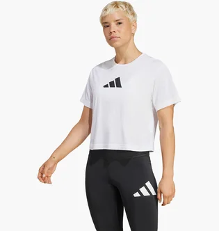 Футболка жіноча Adidas Train Essentials Big Logo Performance Training T-Shirt White JG8615