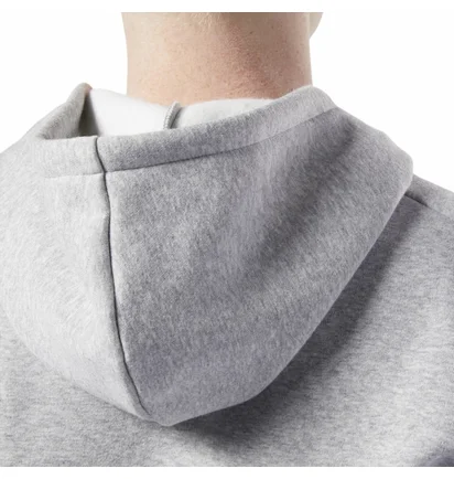 Толстовка мужская Reebok Workout Ready Full-Zip Fleece Grey EC0897